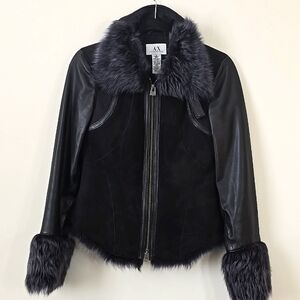 Armani Exchange Faux Fur Jacket